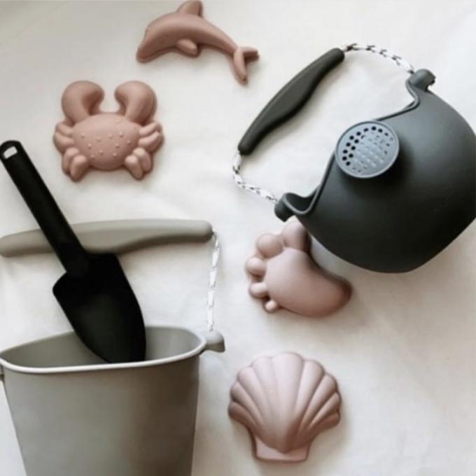 новое складывая ведро пляжа кремния детей ведра игрушки пляжа силикона ecofriendly мягкое