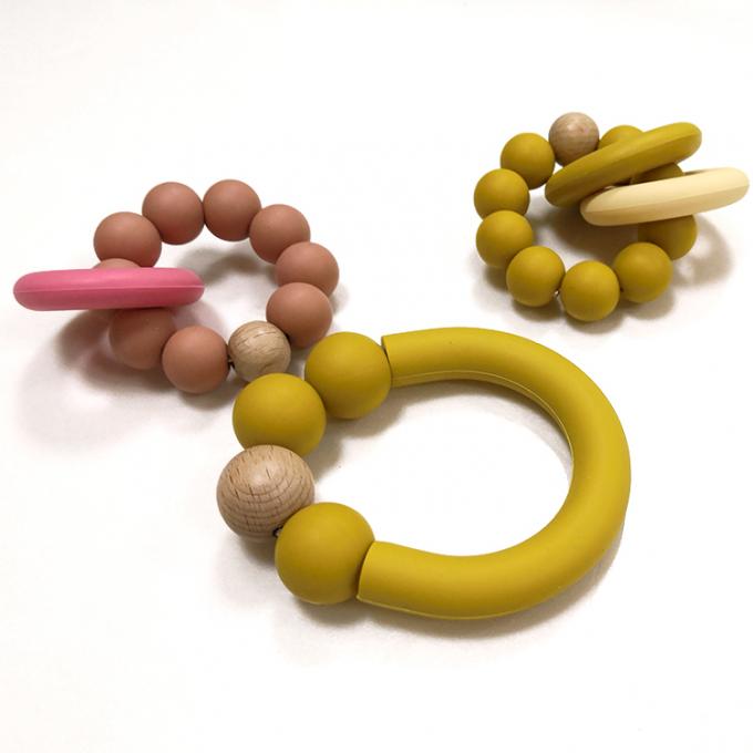 Младенец Teether новых продуктов забавляется сензорные кольца прорезывания зубов силикона для младенцев