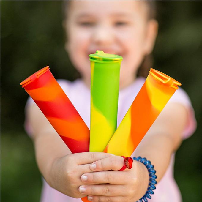 6 создатель попа льда подноса куба льда прессформы DIY попа льда прессформы Popsicle силикона ПК