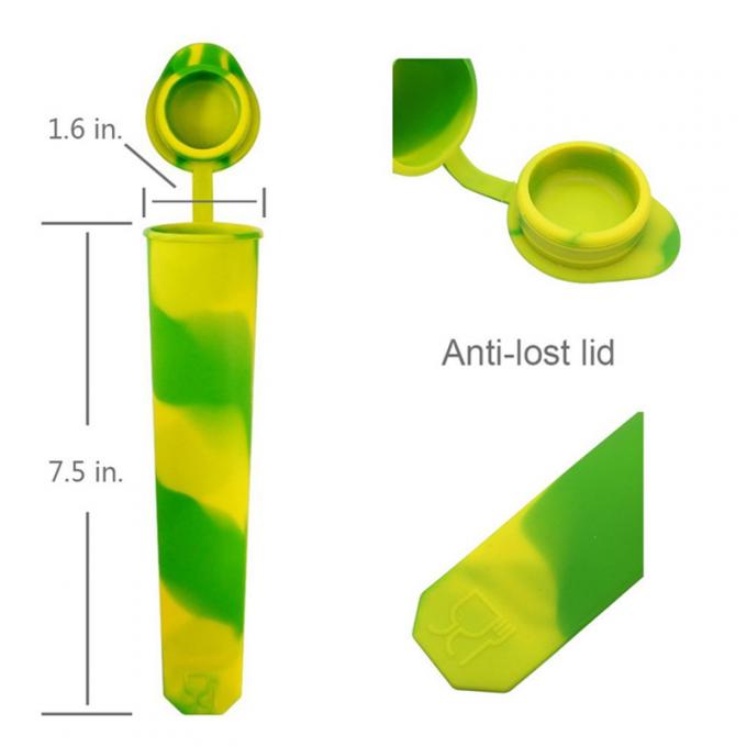 6 создатель попа льда подноса куба льда прессформы DIY попа льда прессформы Popsicle силикона ПК