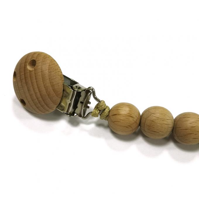 Зажим Pacifier нового младенца зажима цепи держателя Pacifier дизайна анти-- деревянный фиктивный