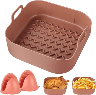 BPA Free FDA Approved Packaging Silicone Air Fryer Bowl Dishwasher Safe
