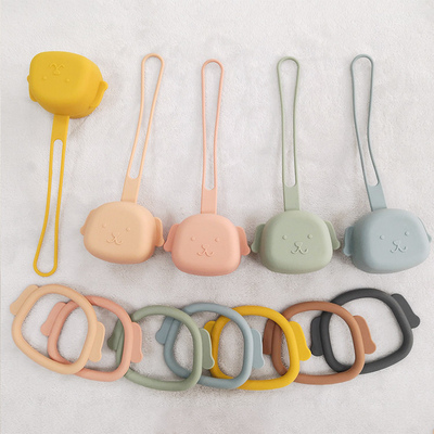 Easy Clean Baby Silicone Products Travel Storage Teething Pacifier Holder ODM 24g