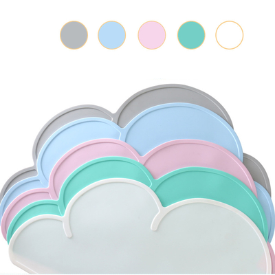 Anti Overflow Washable Reusable Silicone Food Placemat Baby Thick Silicone Placemats