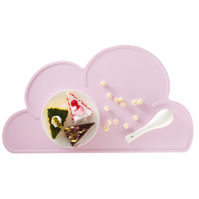 Toddler Cloud Shaped Silicone High Chair Placemat Waterproof