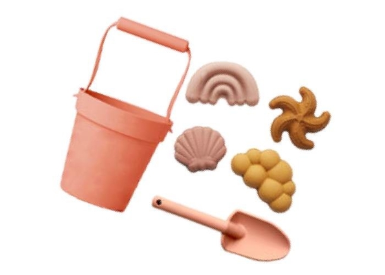 Outdoor toddlers Food Grade Silicone Beach Toys Sand Container 500g