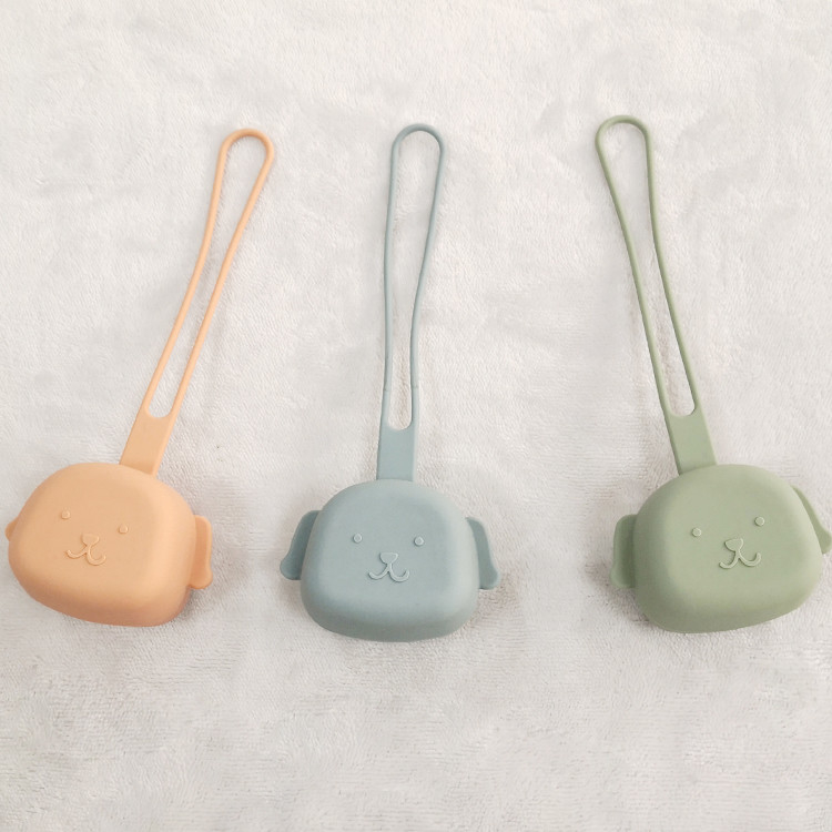 Easy Clean Baby Silicone Products Travel Storage Teething Pacifier Holder ODM 24g